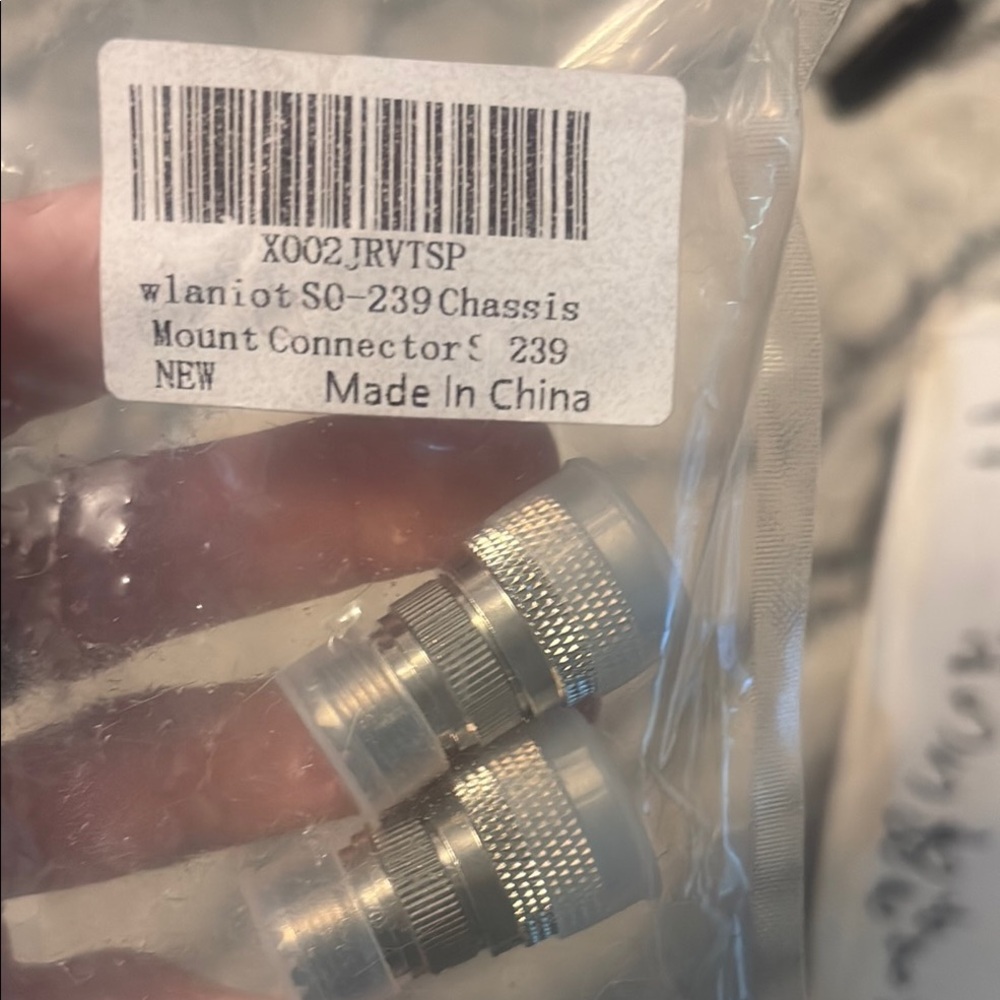 Silver Chassis Mount Connectors